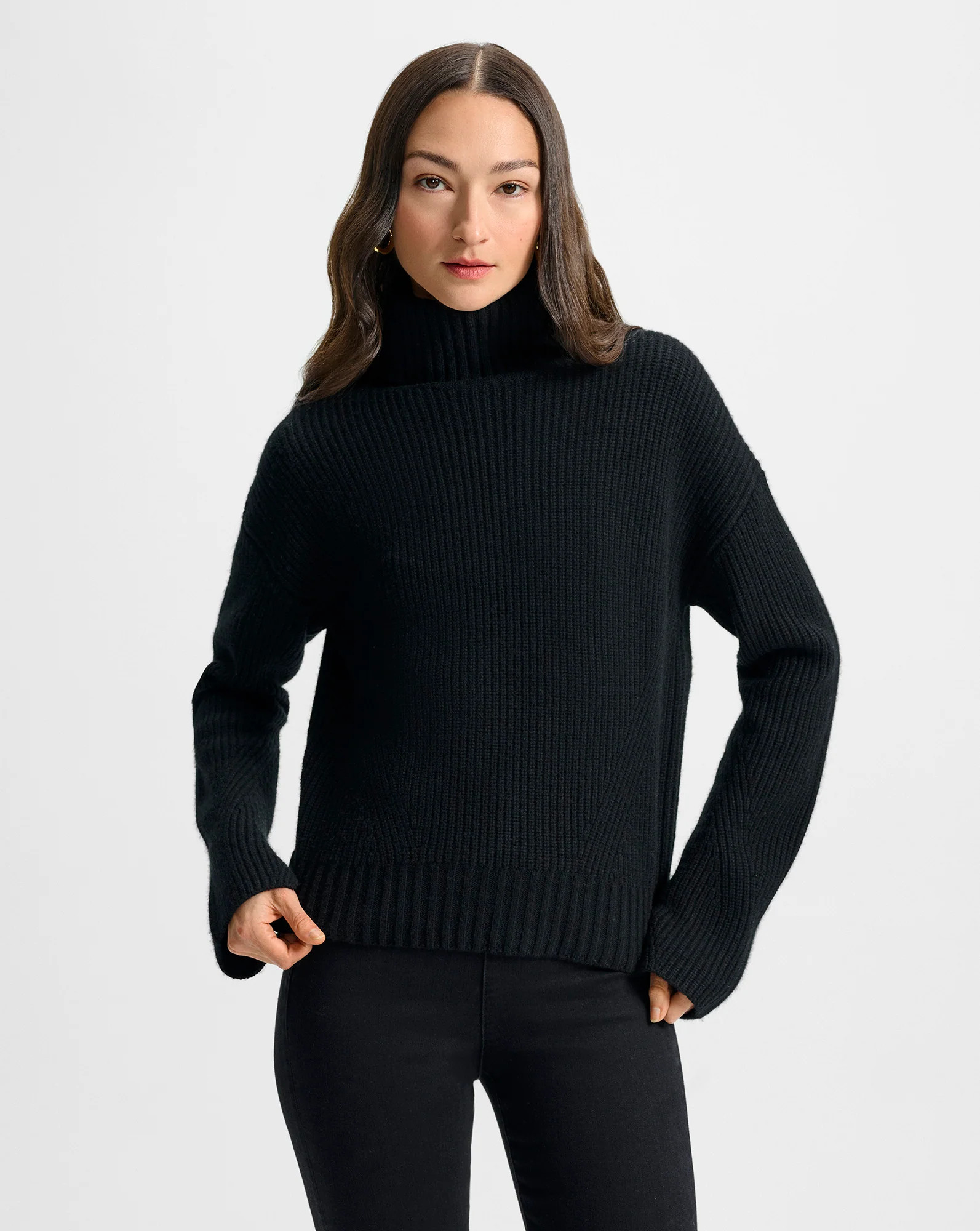 Matilda Cashmere Turtleneck Sweater | Veronica Beard