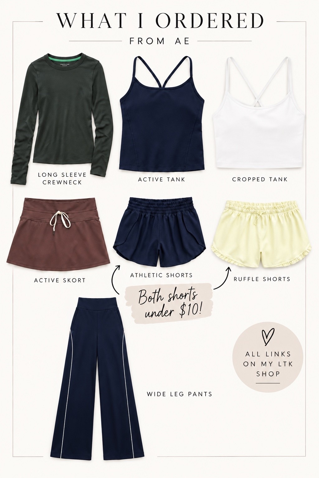 Everything in this current order from American Eagle/ Aerie

#LTKSaleAlert #LTKActive #LTKootd