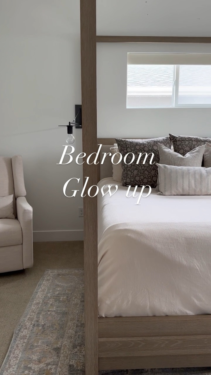 Master bedroom, primary bedroom, comforter, bed quilt, bedding, throw pillows 

#LTKunder100 #LTKhome