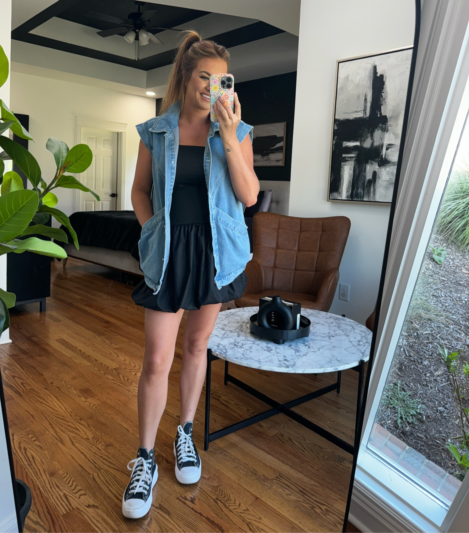 inspo for styling a bubble dress for fall 🖤🫧 I’m wearing a medium in the dress + vest! Both are Amazon finds 🙌🏻

#LTKFindsUnder50 #LTKShoeCrush #LTKStyleTip