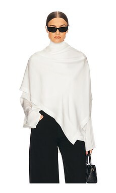 Helsa Silk Tunic With Detachable Scarf in White from Revolve.com | Revolve Clothing (Global)