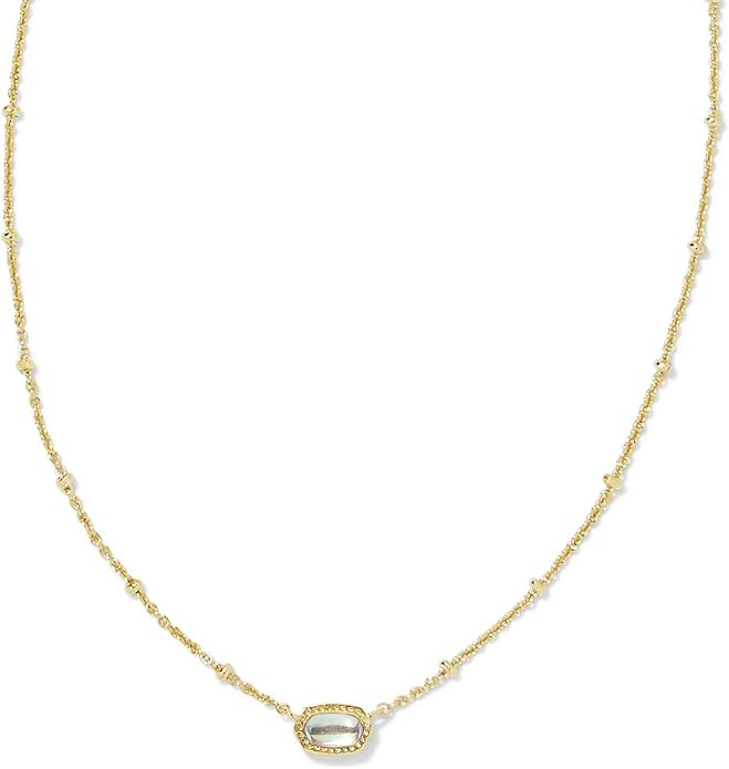Kendra Scott Mini Elisa 14k Gold-Plated Satellite Short Pendant Necklace, Fashion Jewelry for Wom... | Amazon (US)