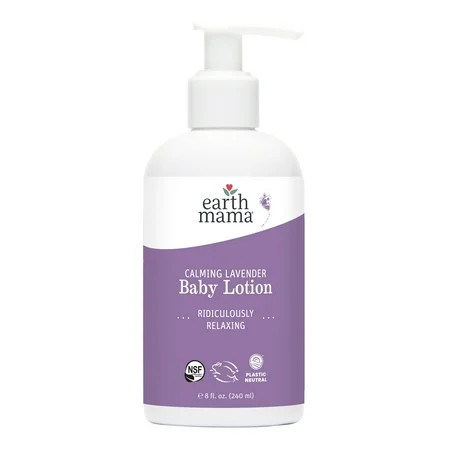 Earth Mama Organics Baby Lotion for Sensitive Skin, Calming Lavender, 8 fl oz | Walmart (US)