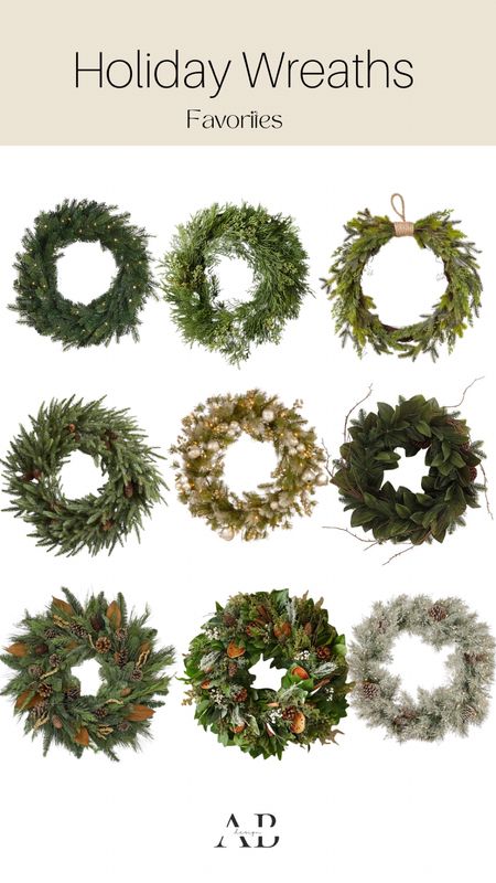 Holiday wreath round-up

#LTKhome #LTKSeasonal #LTKunder100