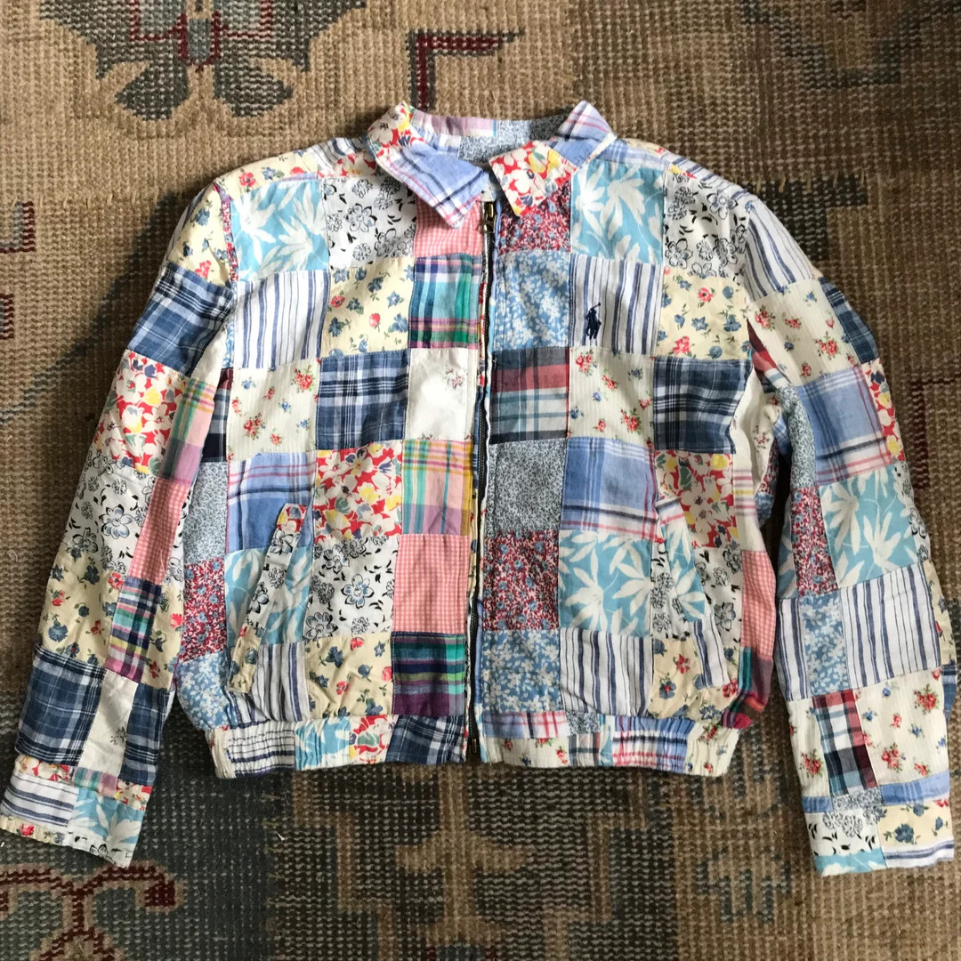 Vintage Ralph Lauren Jacket Patchwork Quilt Coat Pieced Jacket Coat Polo - Etsy | Etsy (US)