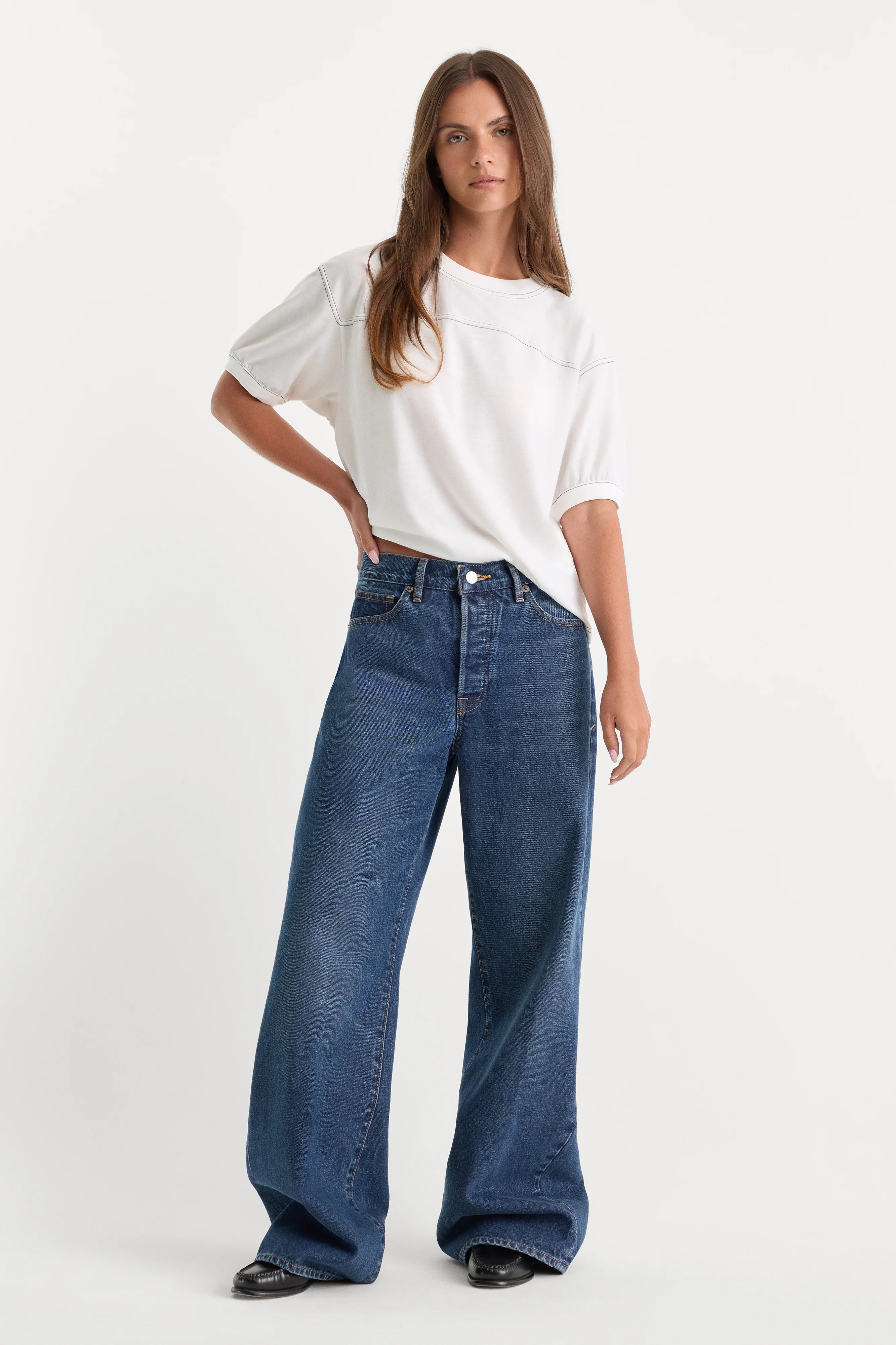 Women's Vintage Low Slung Baggy Jeans | Trace, Size 10 | Good American by Khlo� Kardashian | Good American