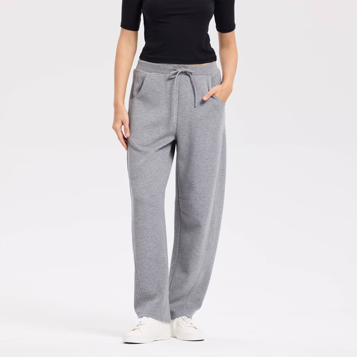 Women's Low-Rise Scuba Barrel Leg Joggers - A New Day™ | Target