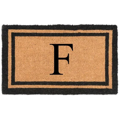 Sanka Your Own Monogrammed Welcome 36 in. x 22 in. Outdoor Door Mat | Wayfair North America