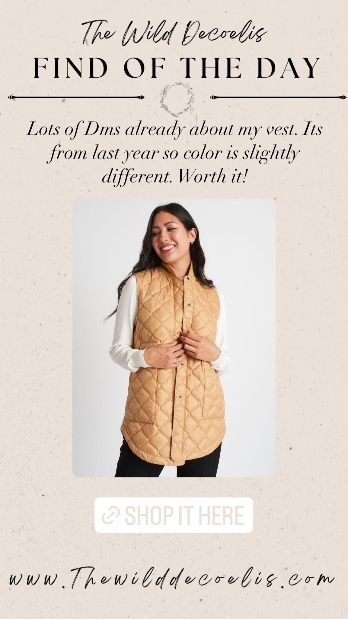 The perfect fall vest 

#LTKSeasonal