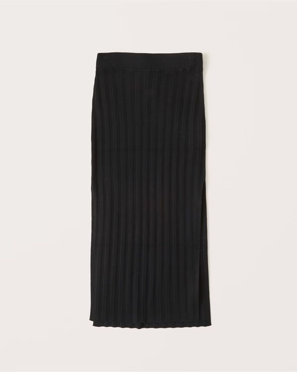Slim Ribbed Midaxi Skirt | Abercrombie & Fitch (US)