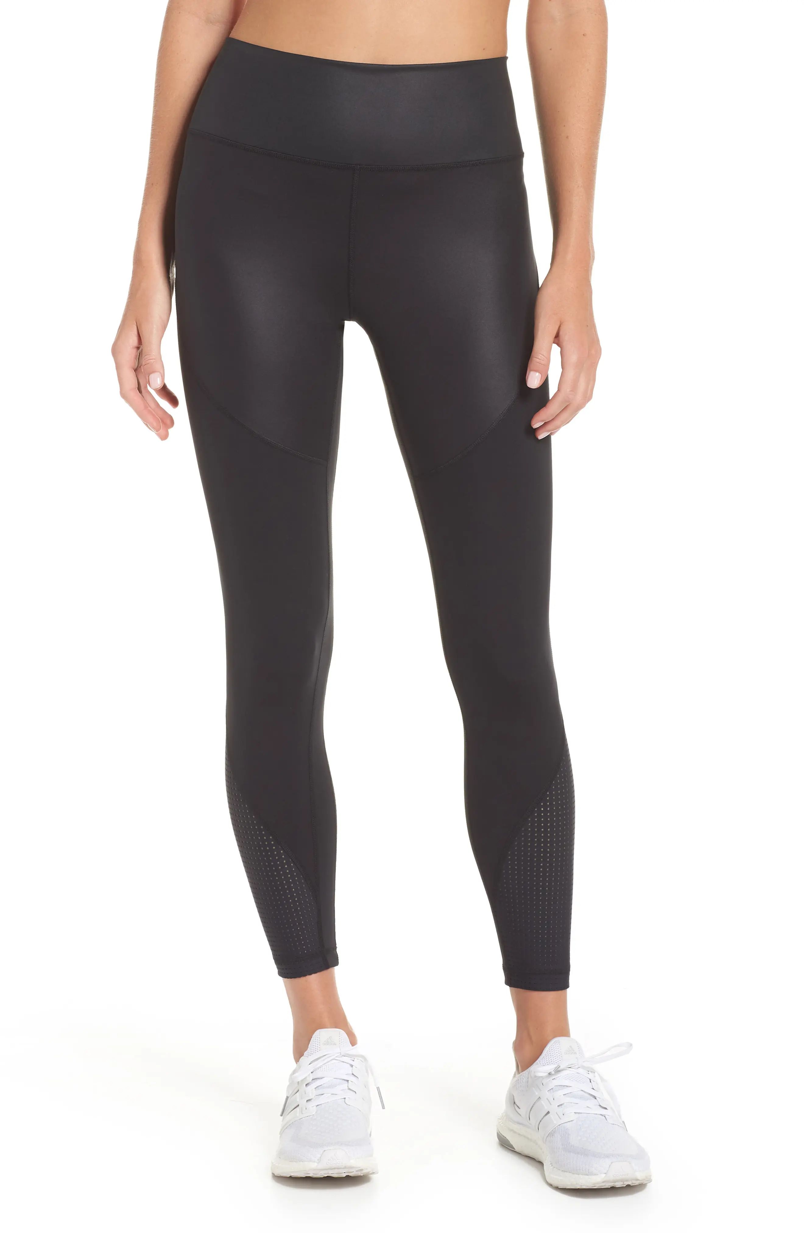 adidas Believe This Shiny High Waist Tights | Nordstrom