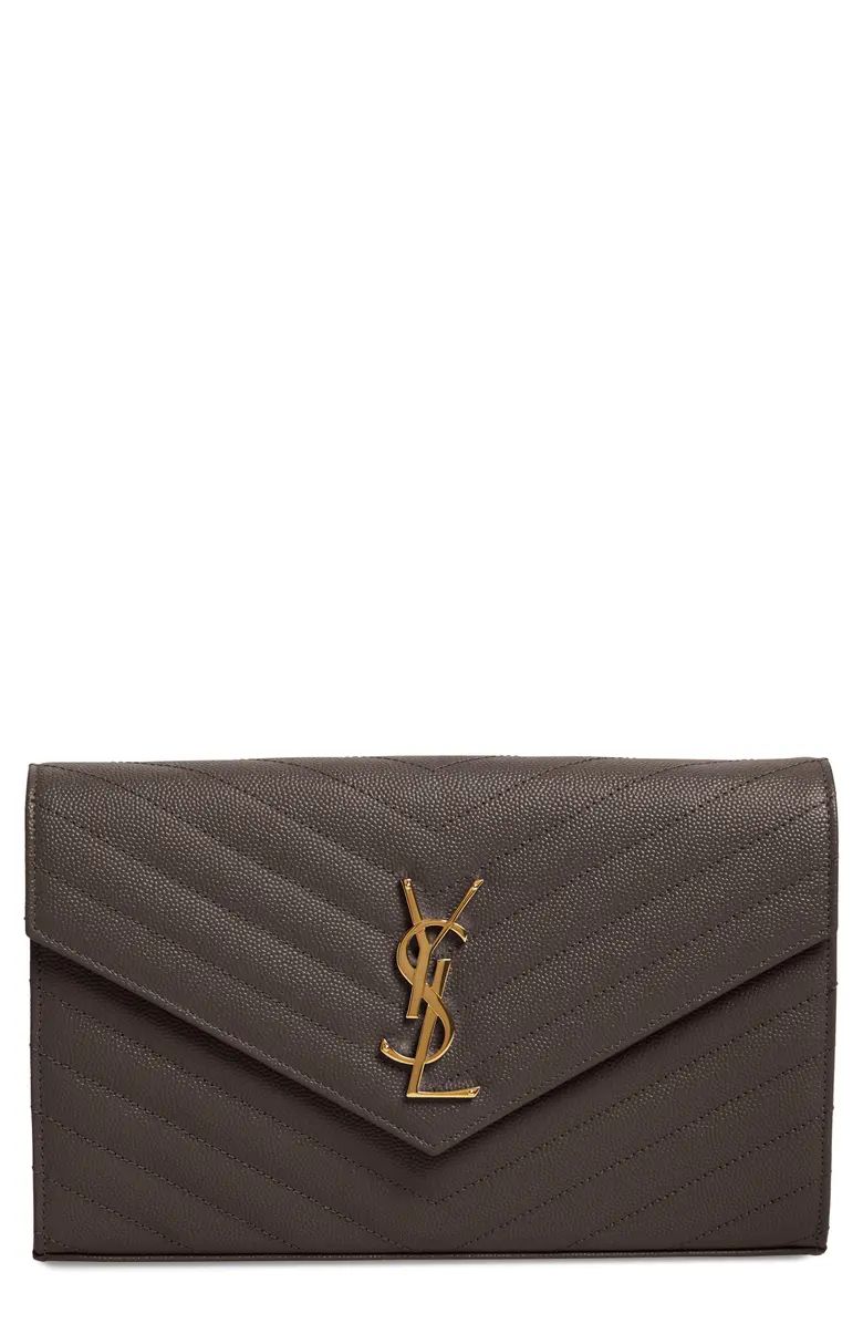 Monogramme Matelassé Pebbled Calfskin Wallet on a Chain | Nordstrom | Nordstrom