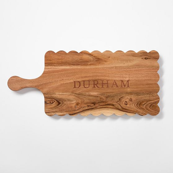 Scalloped Wood Cheese Board | Mark and Graham