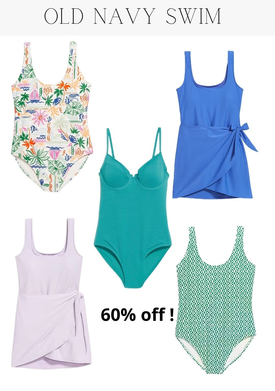🚨60% Off Swim at @OldNavy!
I’ve rounded up my favorite picks — all under $25! 🩱👙🌞  

 #LTKSummerEdit #LTKSeasonal #LTKSaleAlert
