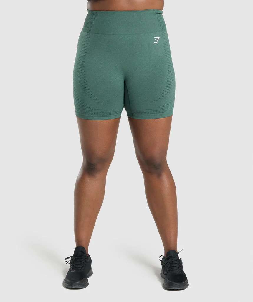 Gymshark Vital Seamless 2.0 Shorts - Dark Green Marl | Gymshark (Global)