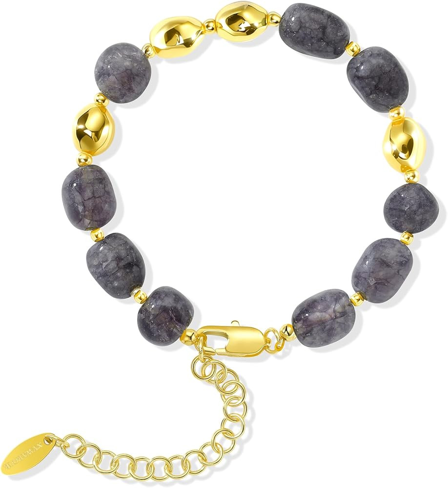 Beaded Bracelet for Women, Colorful Beach Boho Bracelet for Beach, 14K Gold Plated Stackable Hand... | Amazon (US)