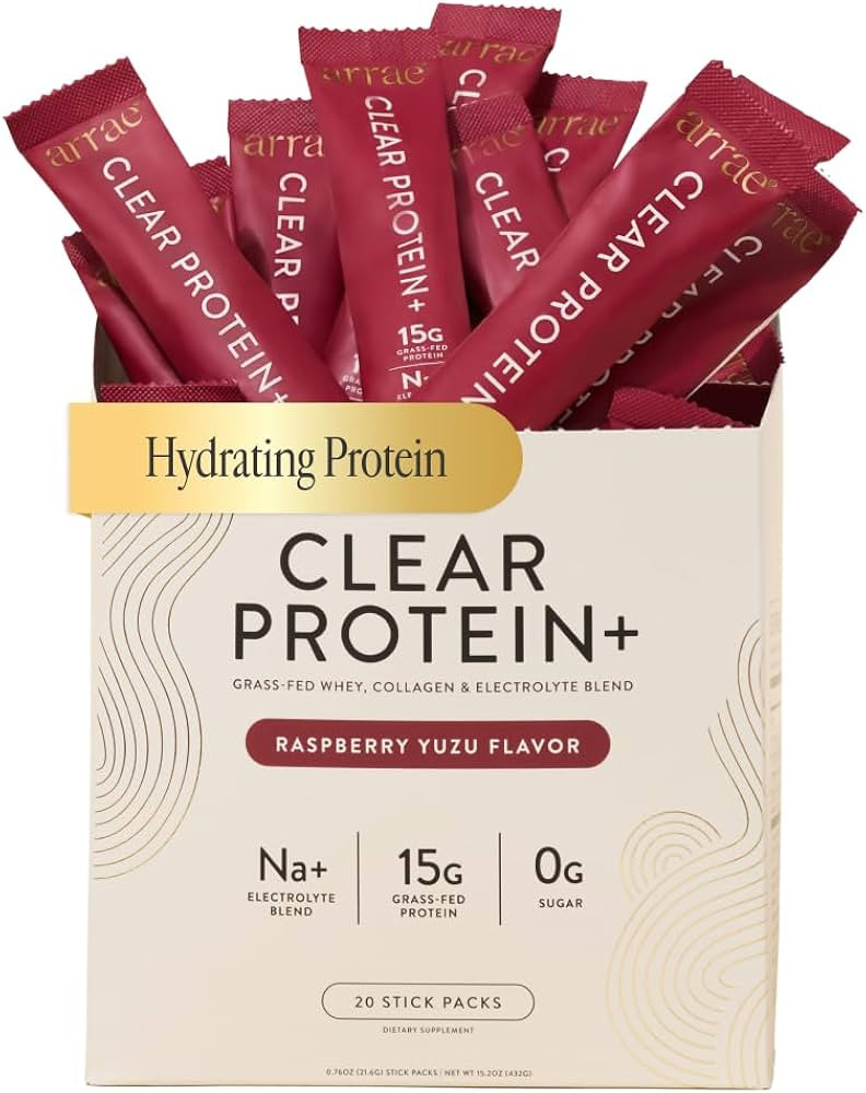Arrae Clear Protein – Natural Protein Supplement, Smooth Texture, Easy to Mix, 20 Servings, Cle... | Amazon (US)