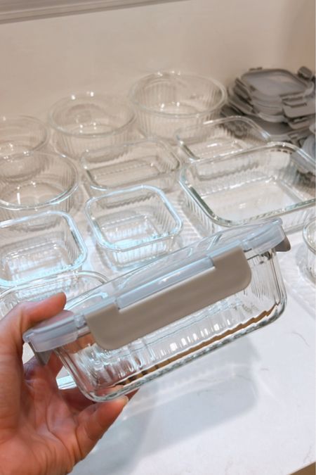 Amazon spring sale! Kitchen find! Set of 12 ribbed glass containers! 

#LTKsalealert #LTKhome #LTKfamily