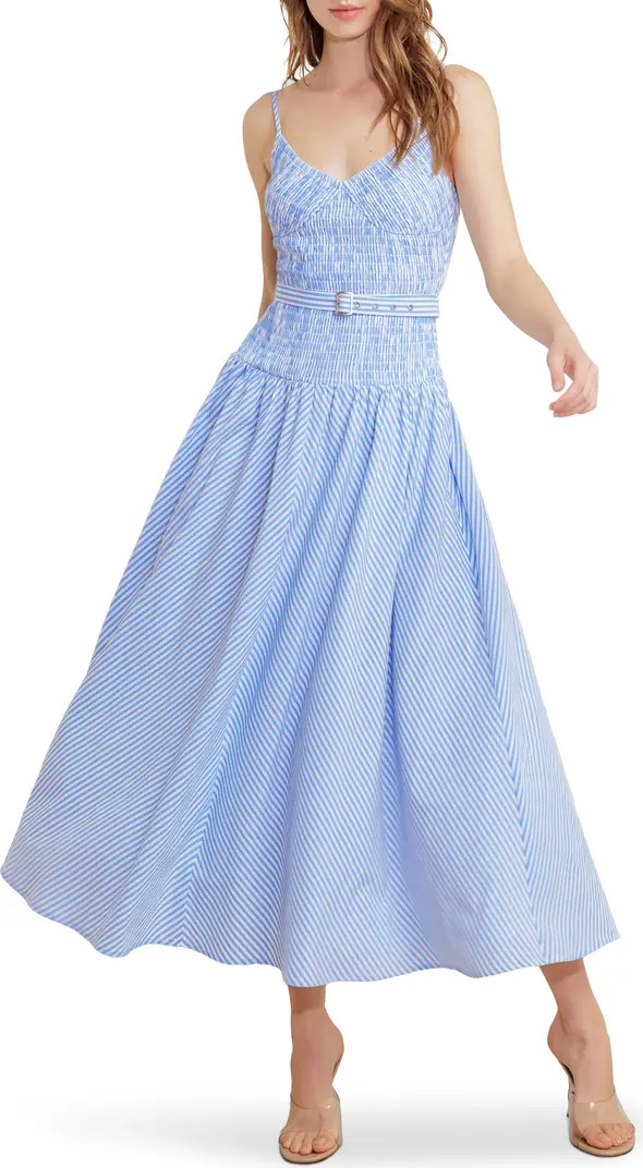 FREEMARKET Smocked Bodice Cotton Blend Sundress | Nordstrom | Nordstrom