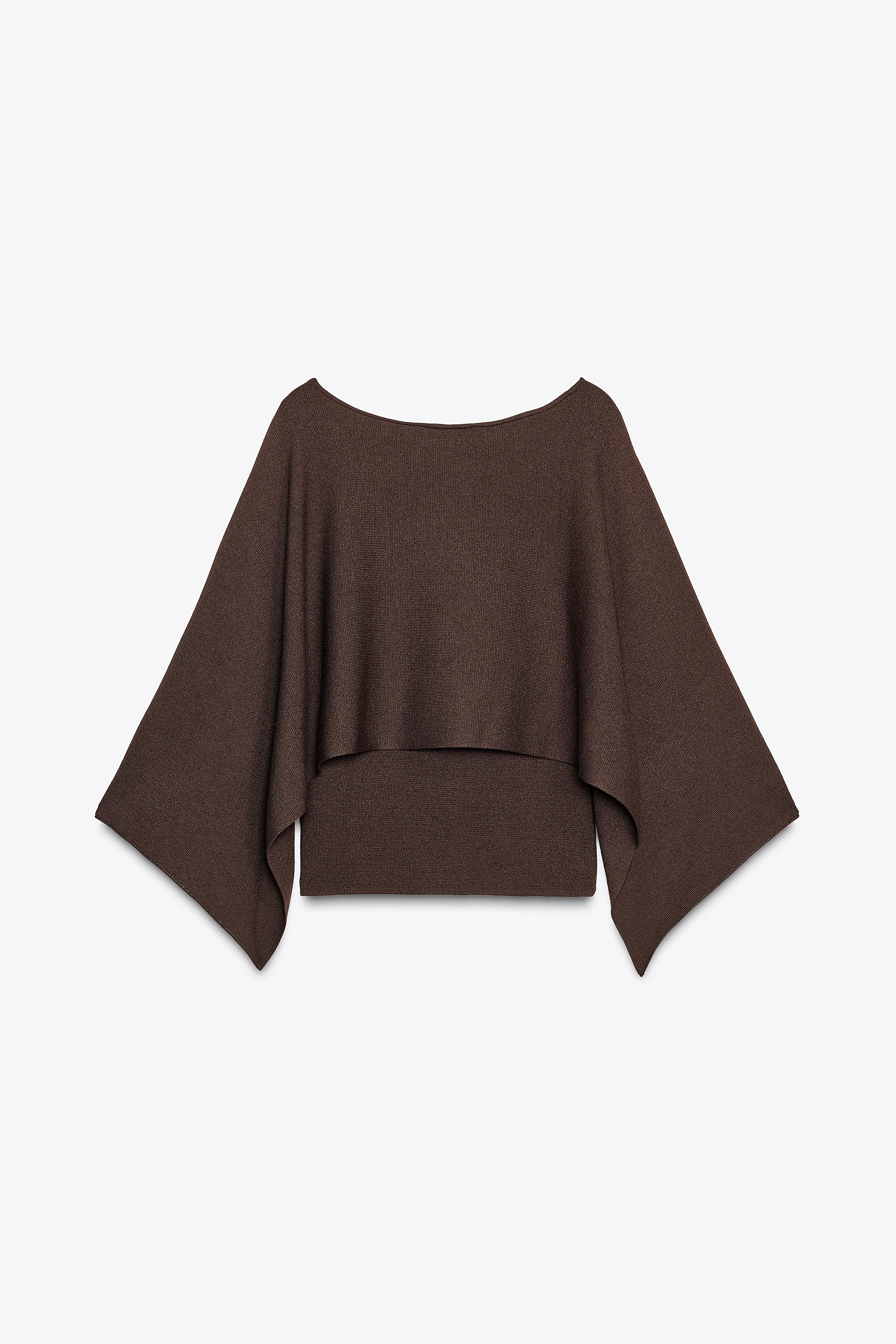 CAPE KNIT JUMPER | Zara US