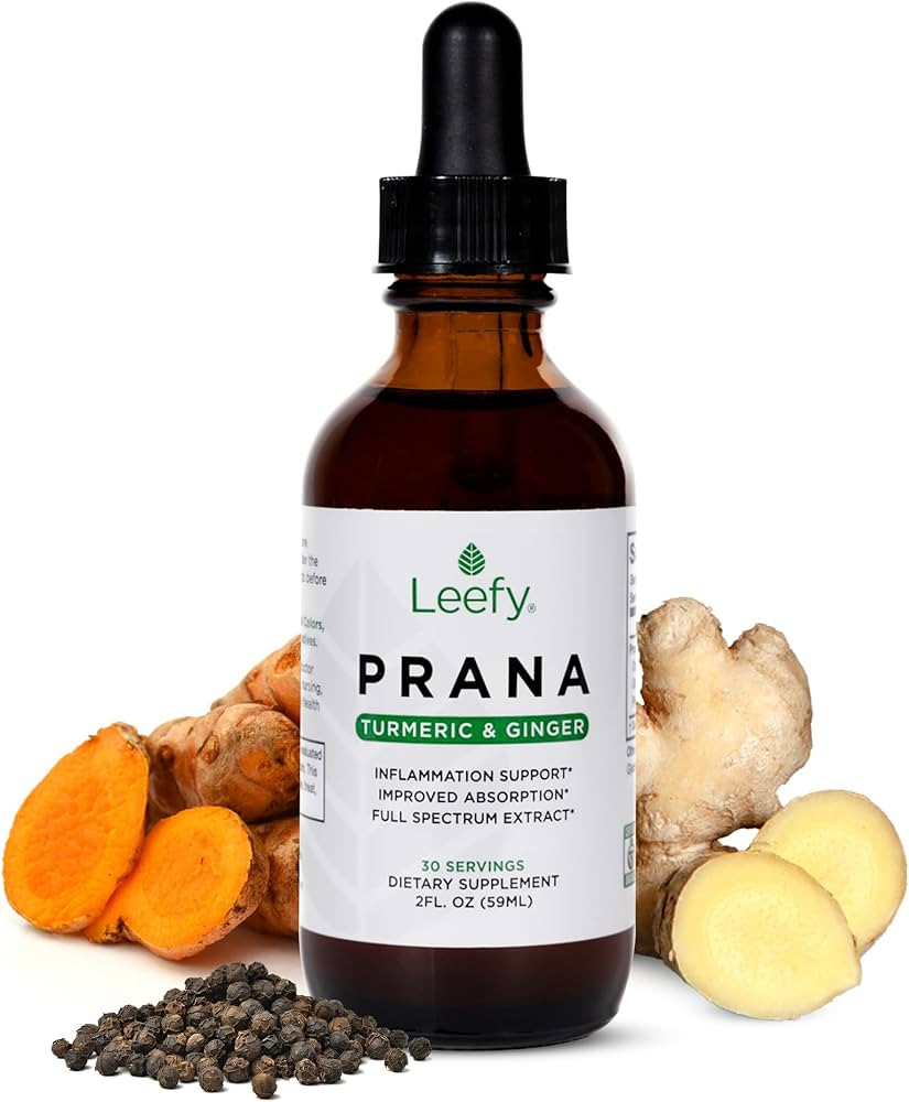 Leefy Organics PRANA - The Original Organic Liquid Turmeric Curcumin and Ginger Extract with Blac... | Amazon (US)