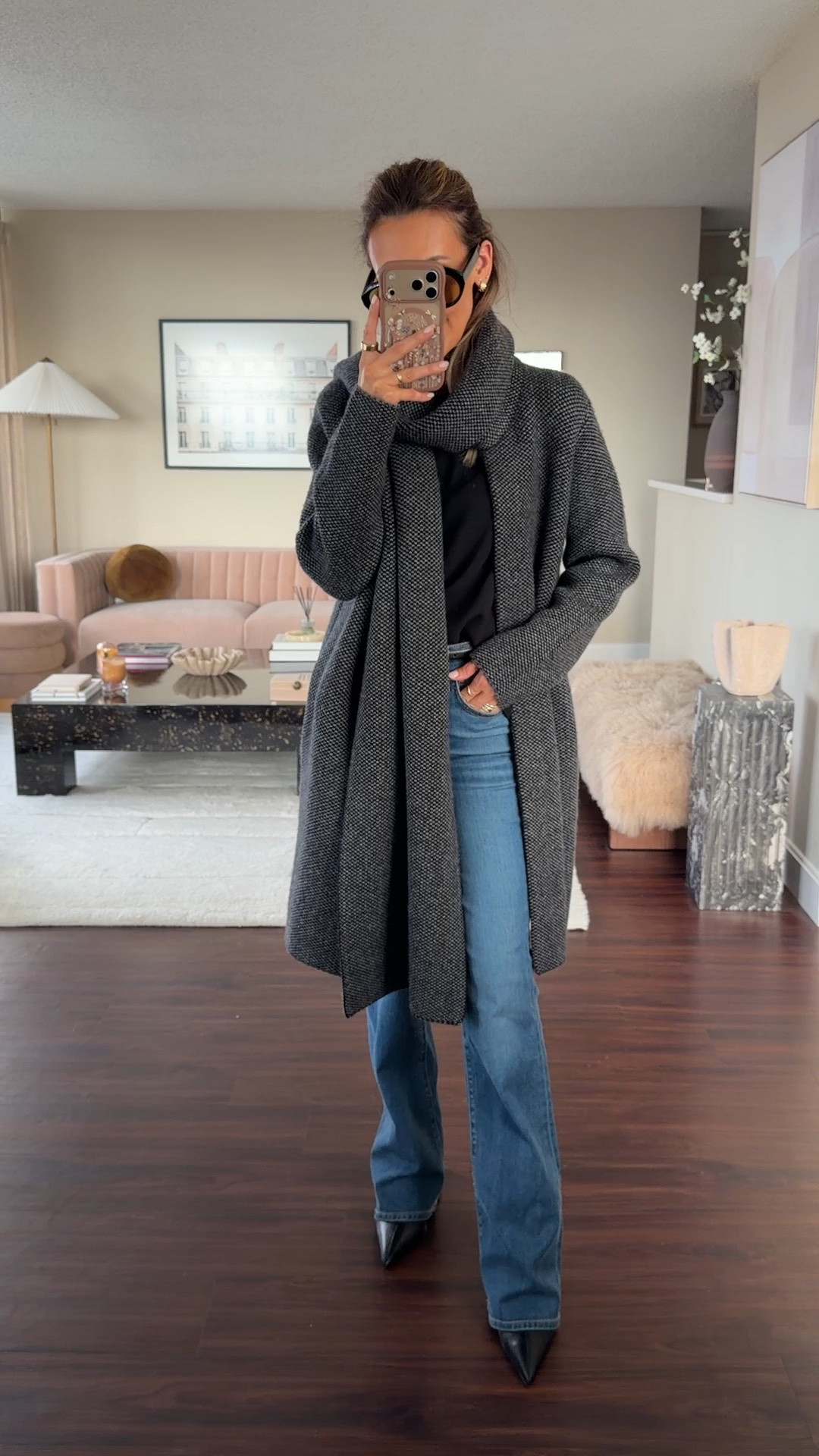 The cardi coat that’s been flying under the radar, I’m fully committed to it and think it will be my be of my most worn pieces this fall. Fits oversized and has a gorgeous card attached! Easy as an everyday coat but polished enough for work. Styled with a Vince trapeze top, Veronica beard jeans (one of my faves from the sale) and pointy boots. All Nsale finds!

#LTKSaleAlert #LTKootd #LTKSeasonal