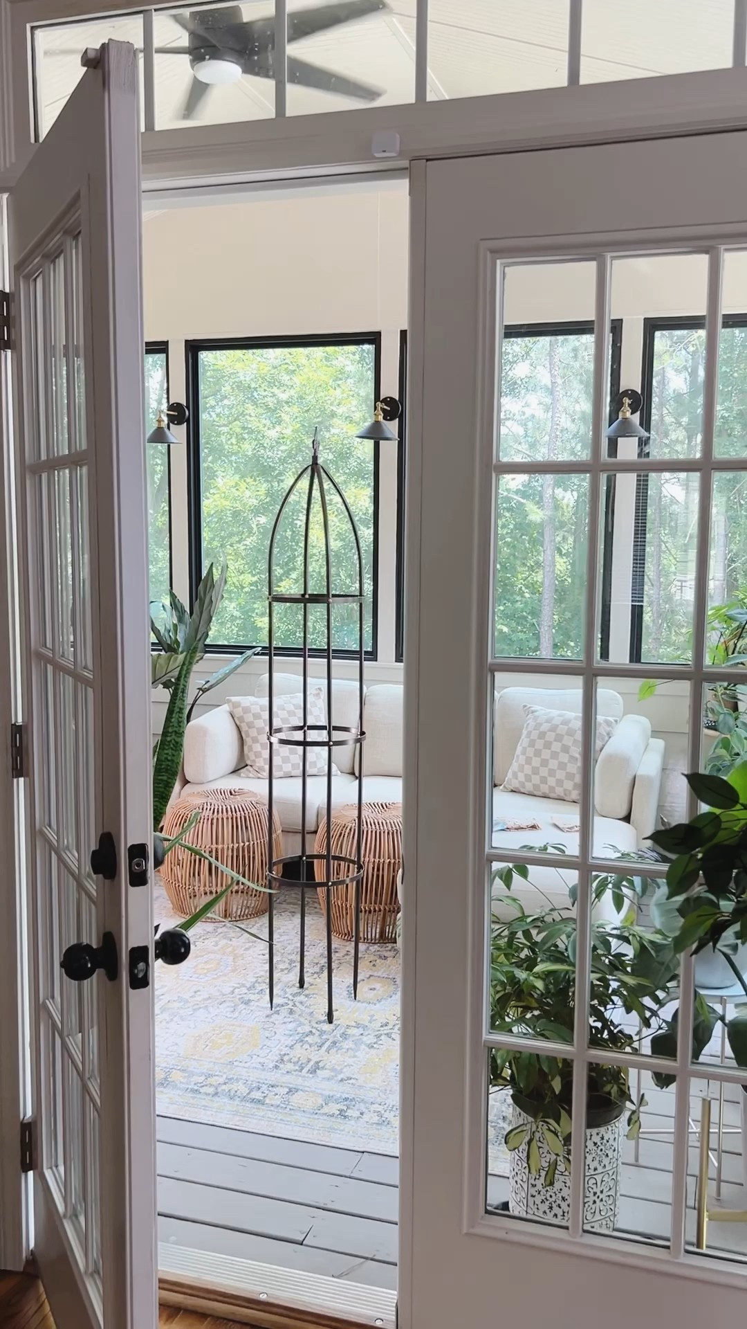 Perfect trellis! Obelisk, plants, gardening, arbor, plant support, outdoors 

#LTKFindsUnder50 #LTKHome #LTKSummerEdit