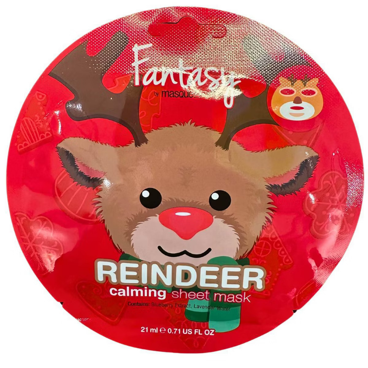 Fantasy by Masque Bar Holiday Reindeer Sheet Mask | Target