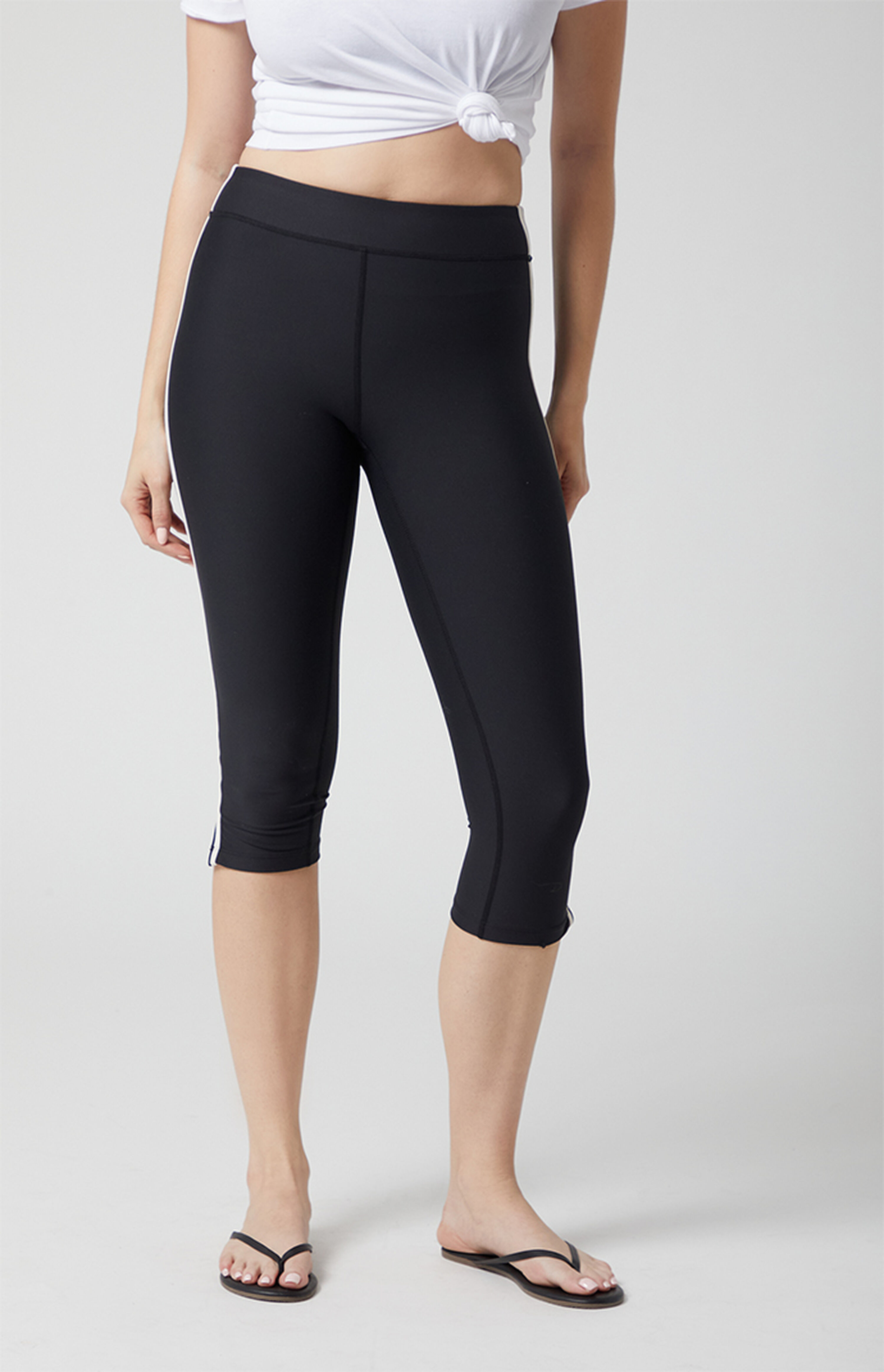 PAC 1980 PAC WHISPER Active Monico Stripe Capri Leggings | PacSun