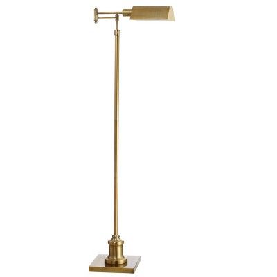 Briggs Floor Lamp (Includes LED Light Bulb) Brass/Gold - Safavieh | Target