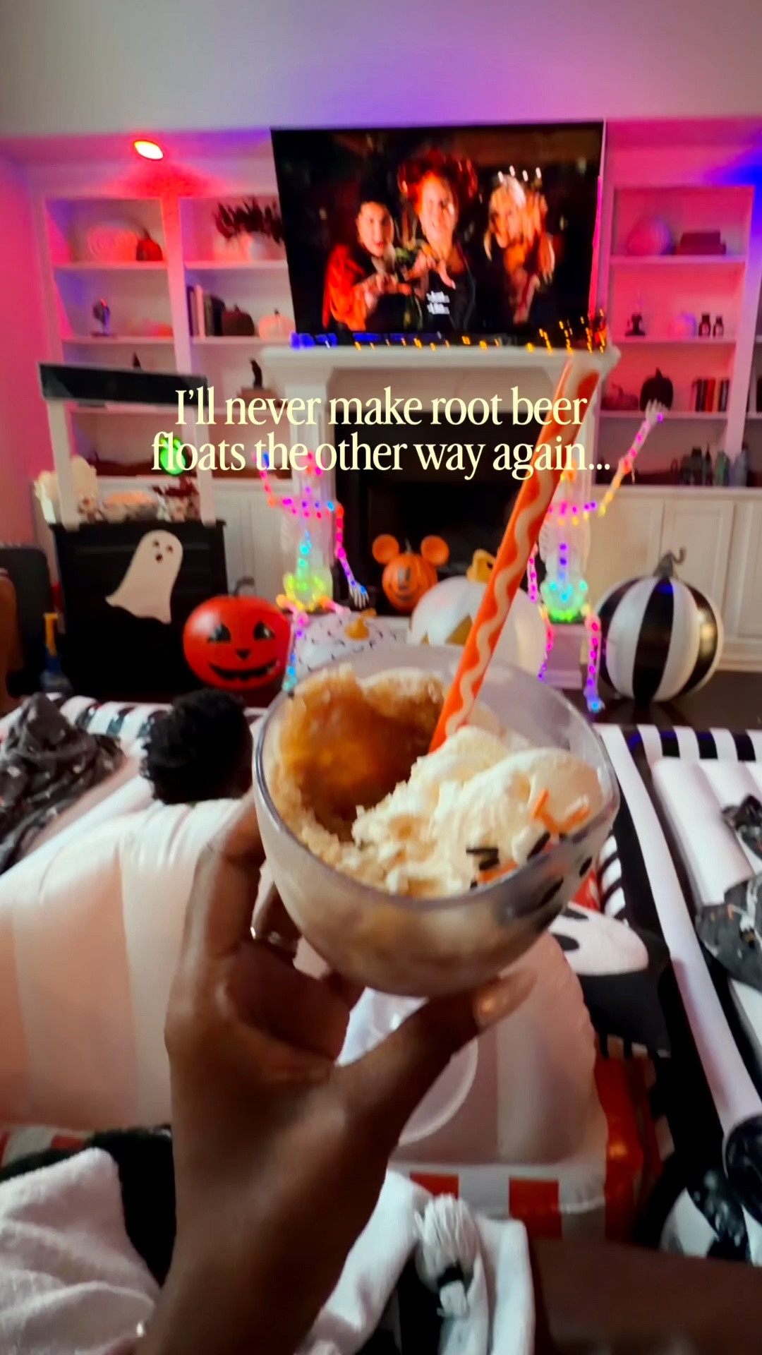 We’re having Ghost Floats for spooky movie night and the key is to make root beer slushies then top with vanilla ice cream—thank me later!! More to come from movie night 👻🍦🎬

#LTKmomlife #LTKfoodie #LTKSeasonal