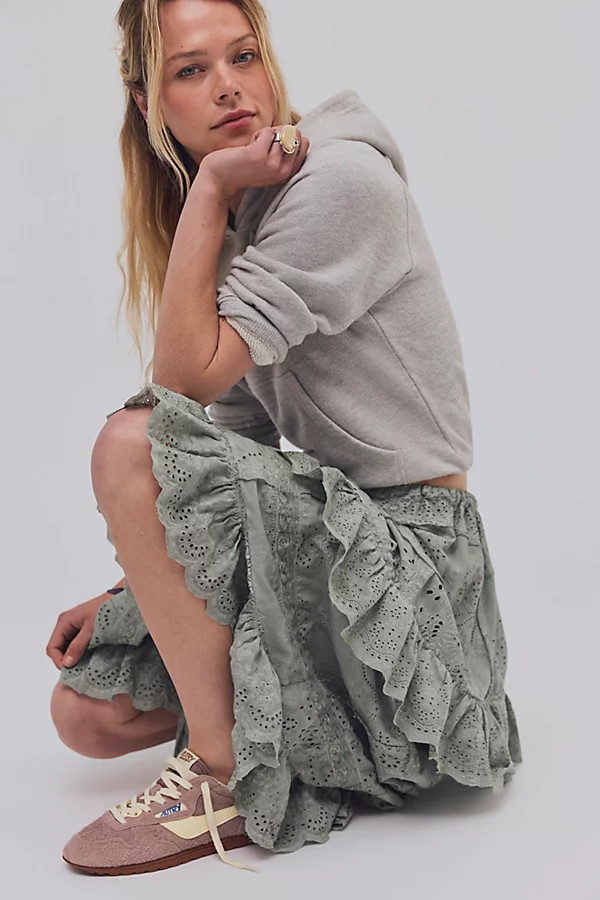 Magnolia Pearl Eyelet Pissarro Skirt | Free People (Global - UK&FR Excluded)
