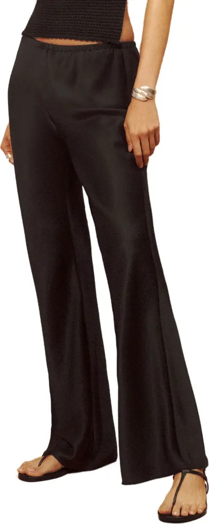 Reformation Gale High Waist Satin Pants | Nordstrom | Nordstrom