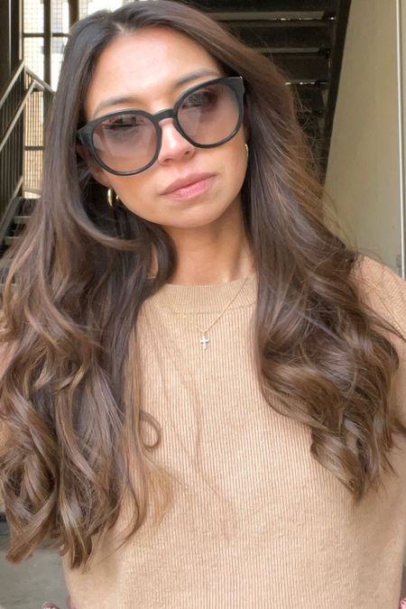 Mood: Expensive brunette 
hair: Neal Parker Salon 
sunglasses: Prada 
sweater: J.Crew cashmere sweater 

#LTKstyletip #LTKbeauty #LTKworkwear