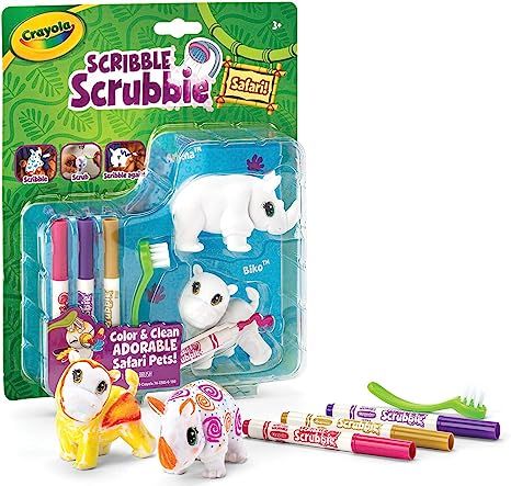 Crayola Scribble Scrubbie Pets, Rhino & Hippo, Kids Toys, Gift for Girls & Boys, Age 3, 4, 5, 6 | Amazon (US)