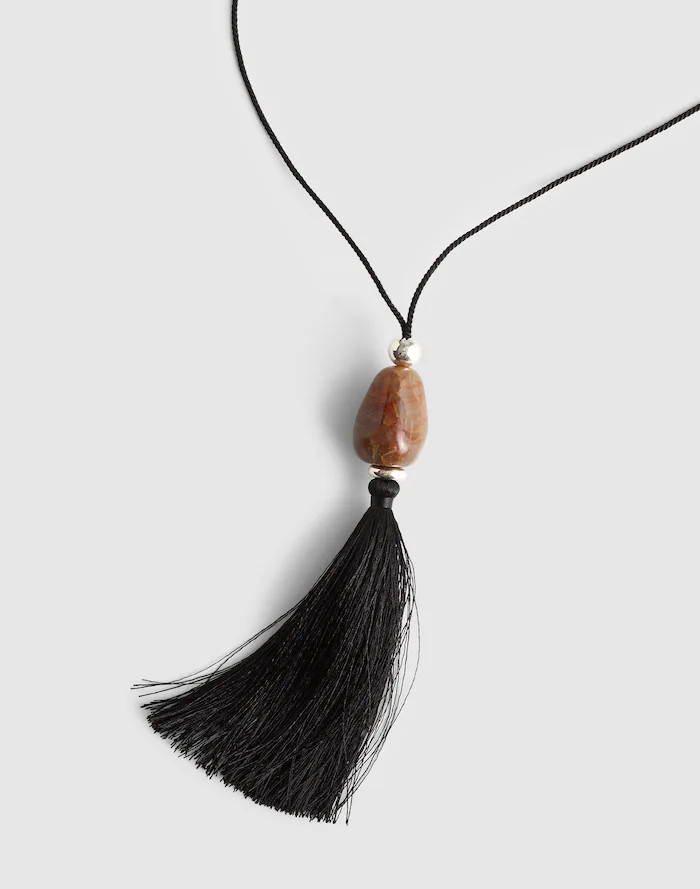 Semiprecious Tassel Long Necklace | Madewell