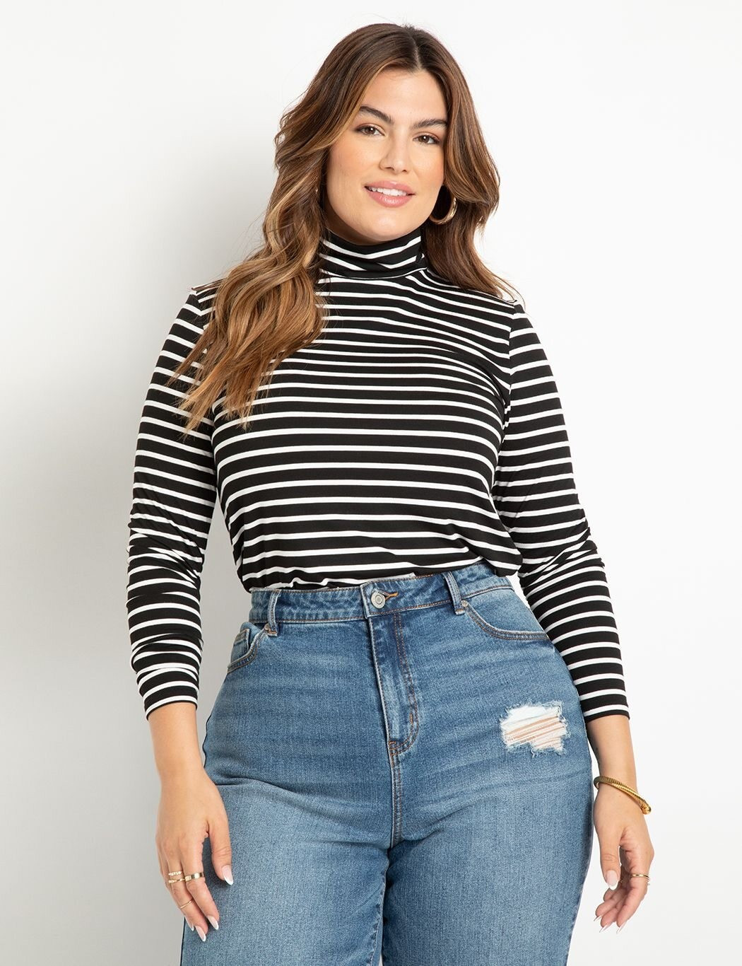 Layering Turtleneck | Women's Plus Size Tops | ELOQUII | Eloquii