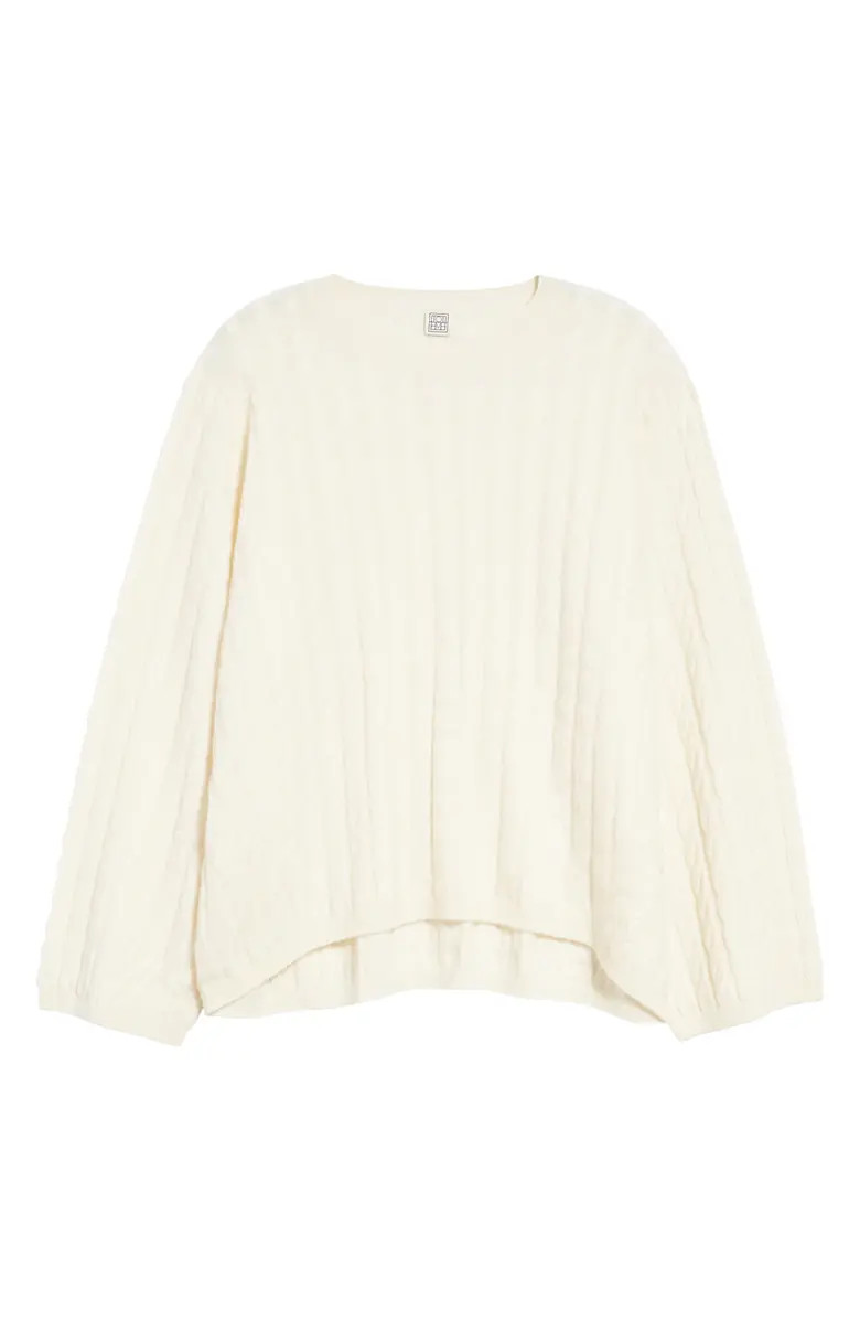 Totême Women's Cable Stitch Cashmere Sweater | Nordstrom | Nordstrom