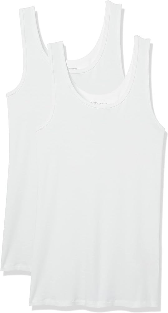 Amazon Essentials Women's Slim-Fit Tank, Pack of 2 | Amazon (US)