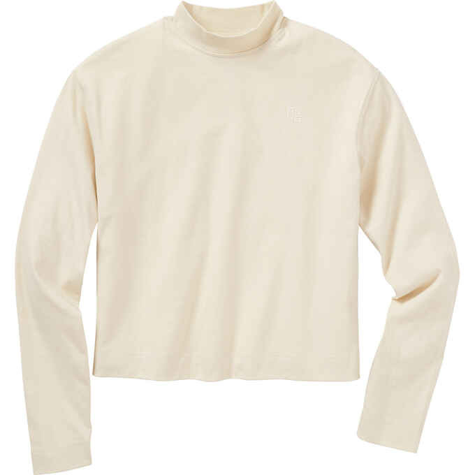 Women's AKHG Crosshaul Cotton Long Sleeve Mock Neck Tee | Duluth Trading Company