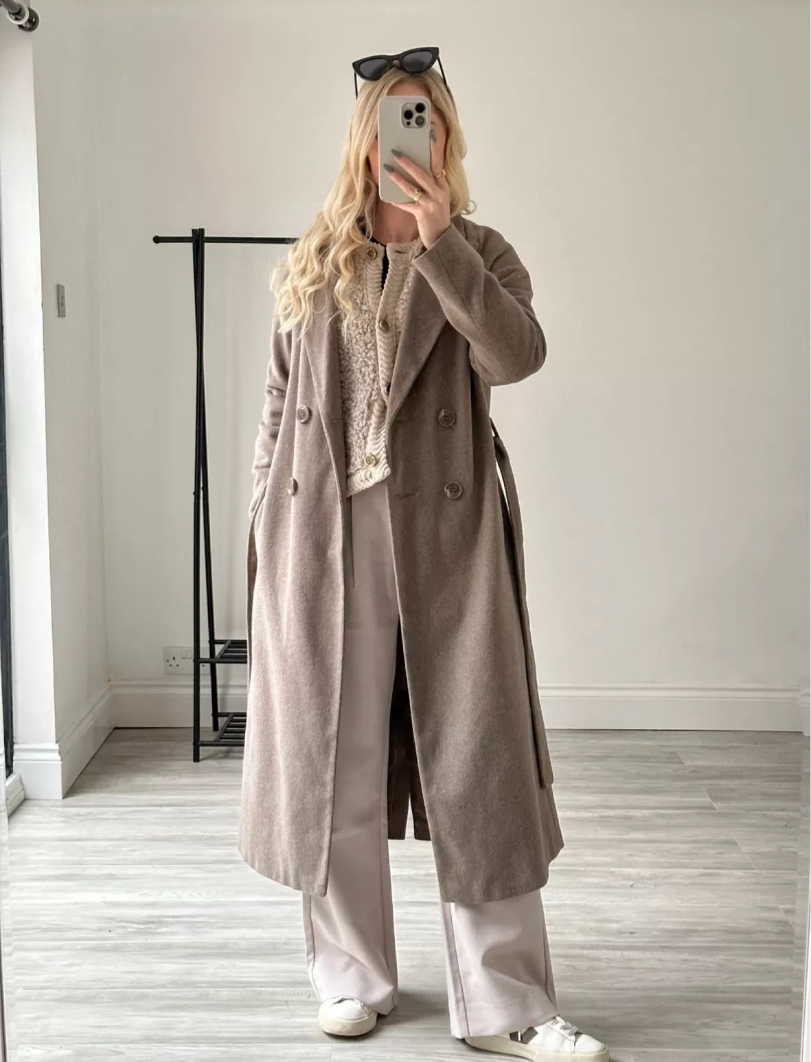 Beige Wool Coat