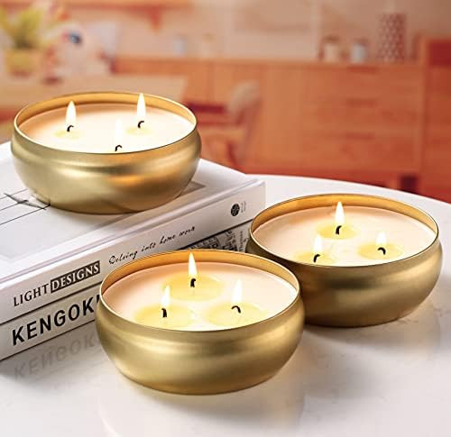 Citronella Candles, 3 Pack Each 3-Wick Scented Candle Soy Wax Portable Travel Tin Gift Set, Outdo... | Amazon (US)