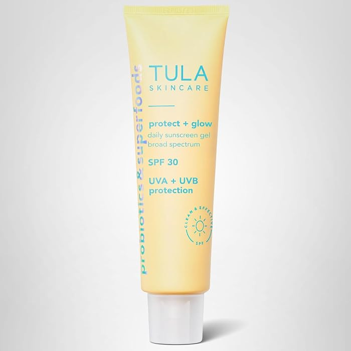 TULA Skincare Protect + Glow Daily Sunscreen SPF, for Dullness & Sun Protection with Prebiotic Ex... | Amazon (US)