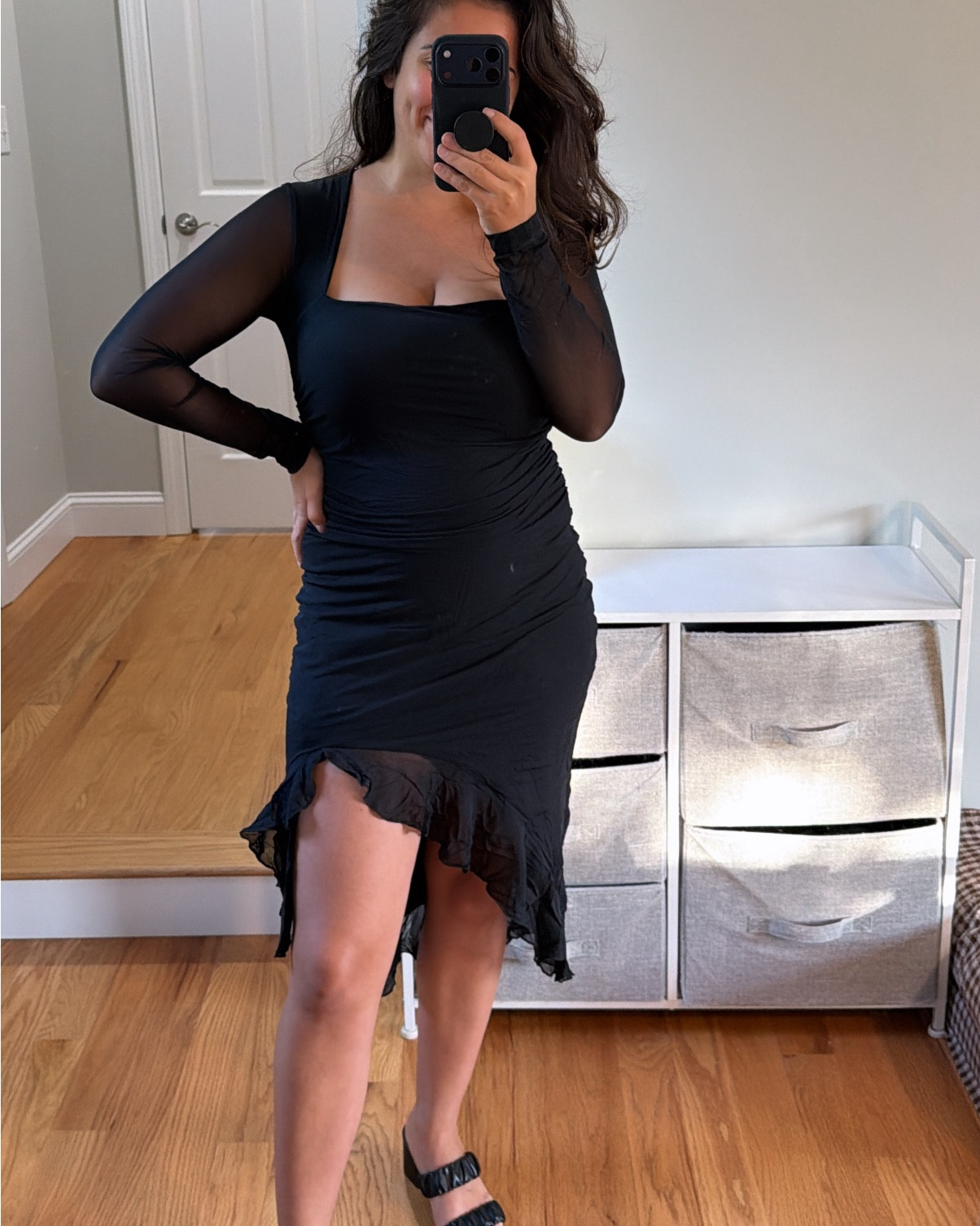 Black ruffle long sleeve midi dress - perfect wedding guest dress 

#wedding #weddingguest #weddingguestdress #guestowedding #guestofweddingdress #formal #formaldress #semiformal #semiformaldress #blackdress #mididress #blacktie #blacktiewedding #blacktiedress #longsleevedress #ruffle #ruffledress #amazon #amazonfind #amazonfashion #ltkfind 

#LTKFindsUnder50 #LTKStyleTip #LTKWedding