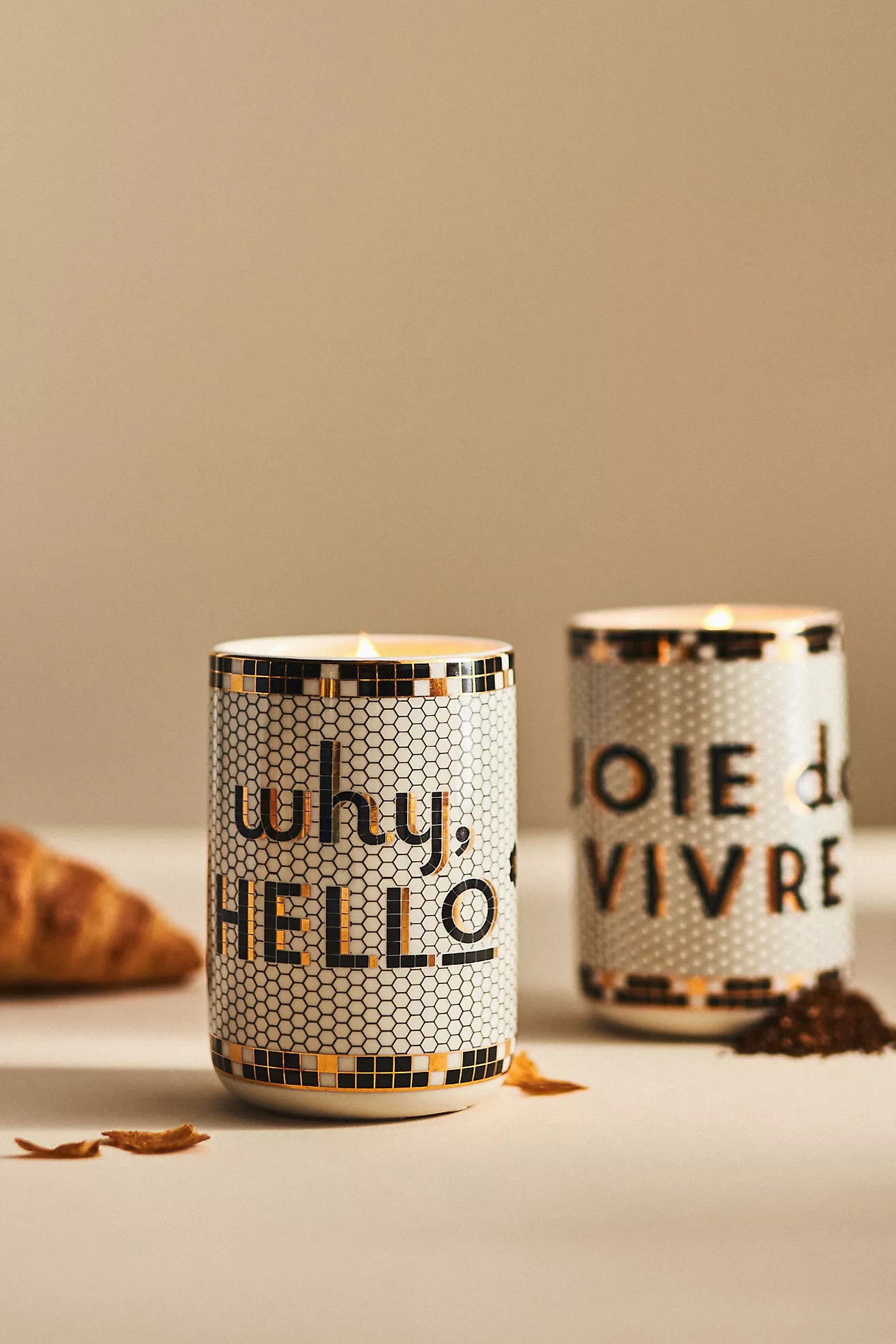 Bistro Tile Gourmand Tarte Au Beurre Ceramic Candle | Anthropologie (US)