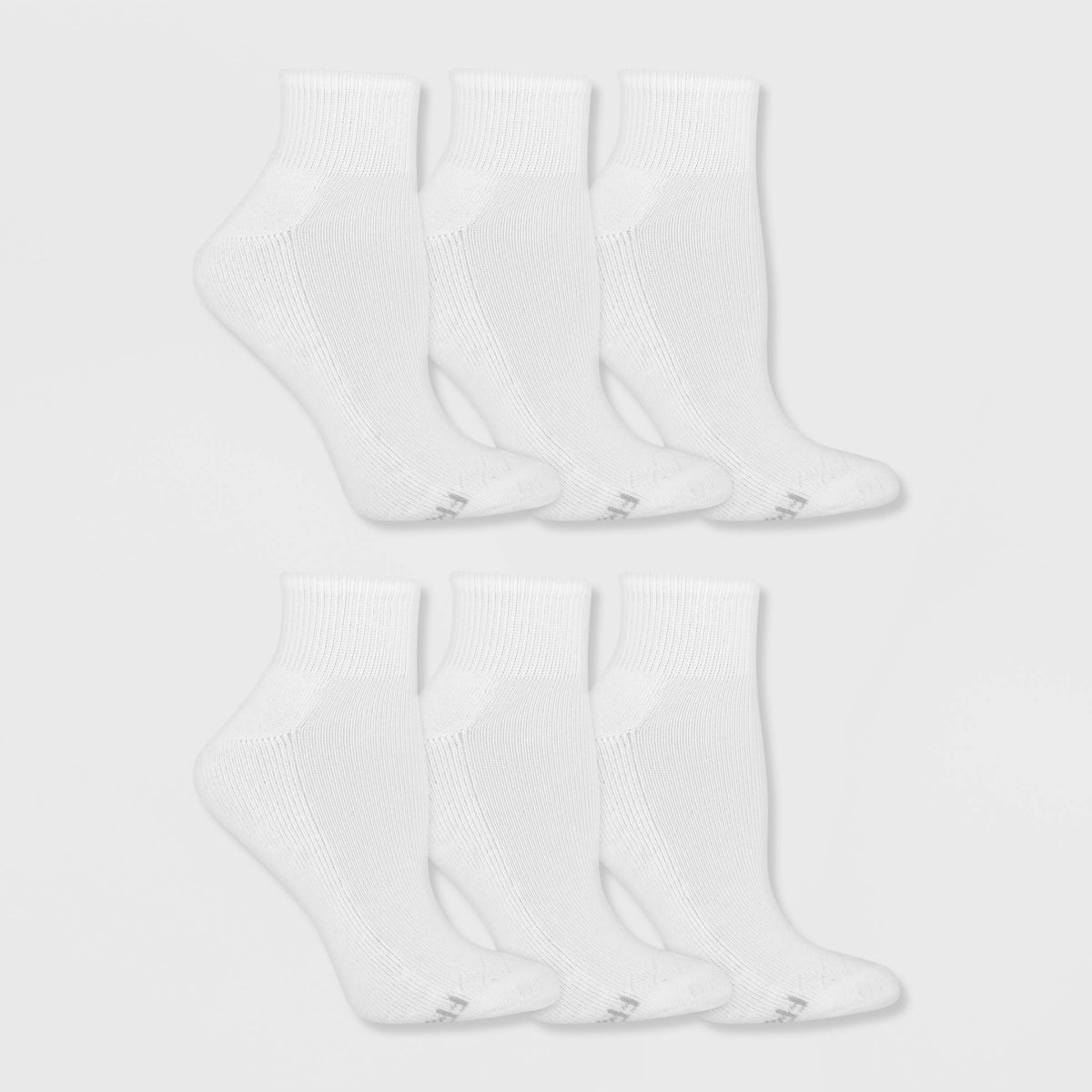 Fruit of the Loom Women's Cushioned 6pk Ankle Athletic Socks 4-10 | Target