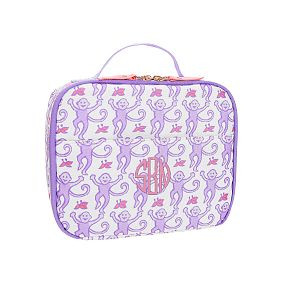 Colby Roller Rabbit Pink Monkey Cold Pack Lunch Box | Pottery Barn Teen