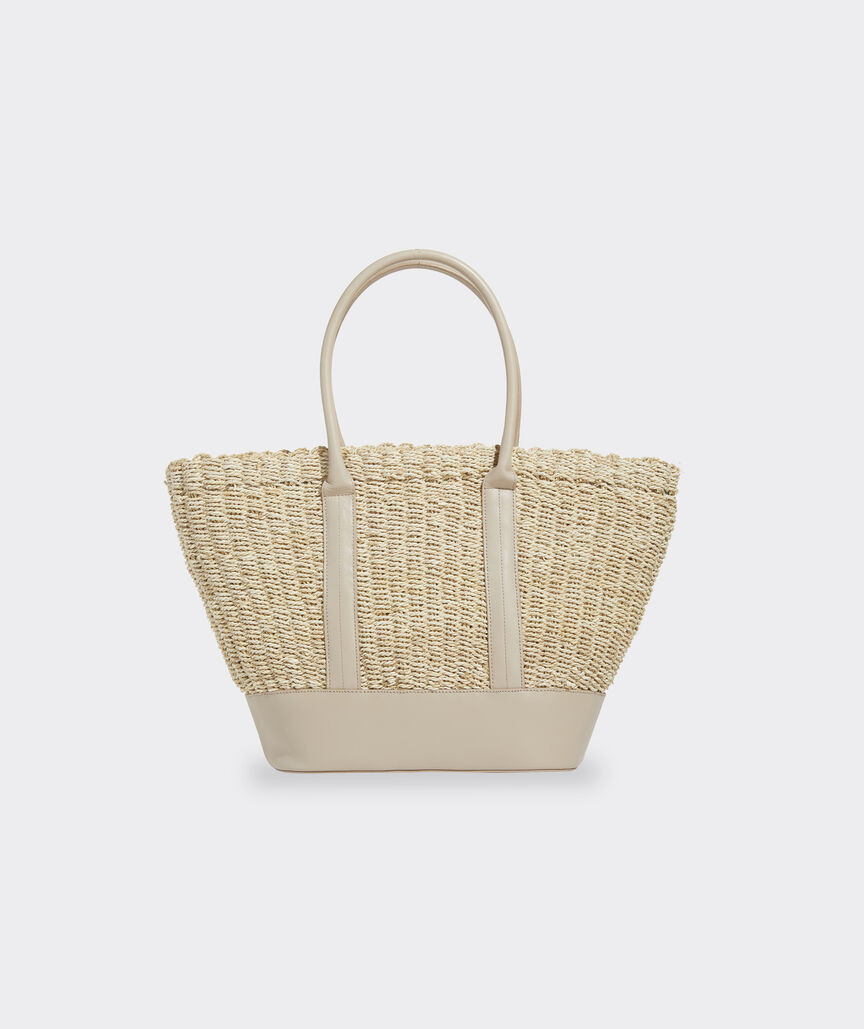 Twisted Straw Basket Tote | vineyard vines