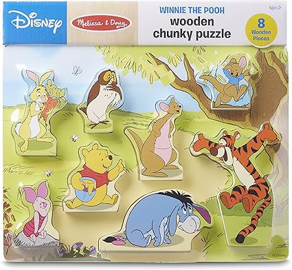 Melissa & Doug Disney Winnie The Pooh Wooden Chunky Puzzle (8 pcs) | Amazon (US)