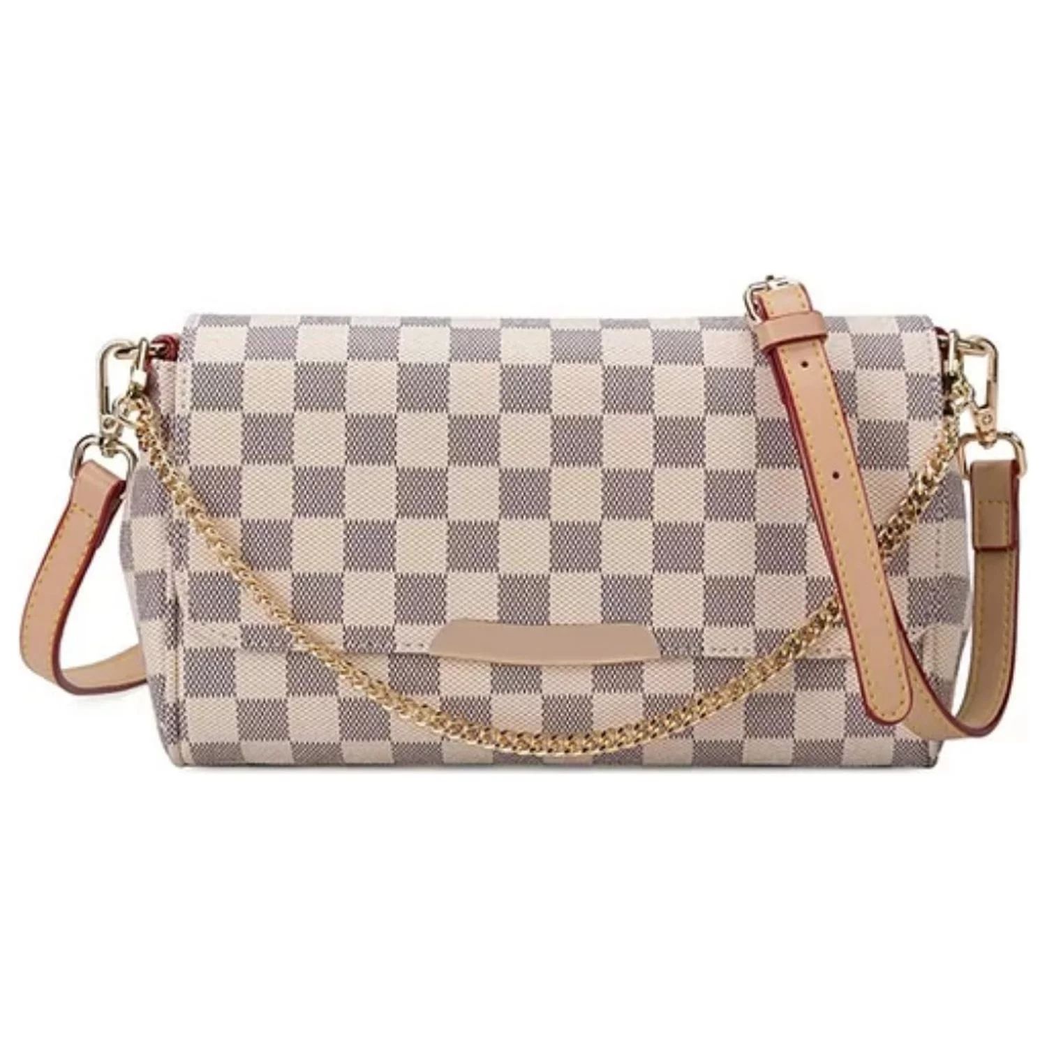BUTIED Womens Bags Checkered Tote Shoulder Bag -PU Vegan Leather -Handbag Crossbody Bag - Walmart... | Walmart (US)